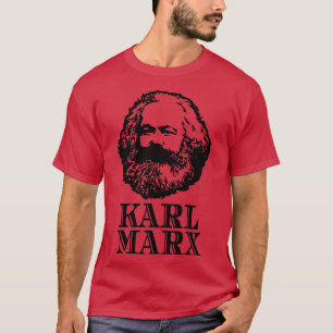 Portret van de communistische socialist Karl Marx T-shirt