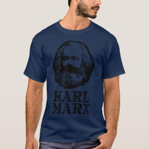 Portret van de communistische socialist Karl Marx T-shirt