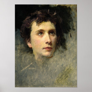 Portret van de componist Pyotr Ilyich Poster