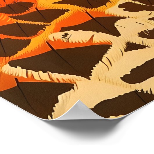  portret van de Cooper's Hawk Poster (Hoek)