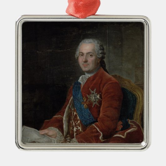 Portret van de Dauphin Louis de France Metalen Ornament (Voorkant)