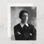 Portret van de dichter Alexander Blok Briefkaart (Voorkant / Achterkant)