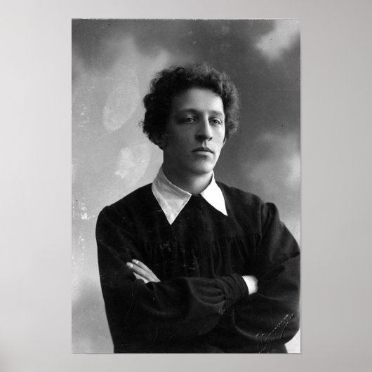 Portret van de dichter Alexander Blok Poster (Voorkant)