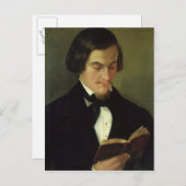 Portret van de dichter Heinrich Heine 1842 Briefkaart (Voorkant / Achterkant)