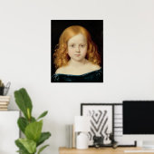 Portret van de dochter van de kunstenaar poster (Thuiskantoor)