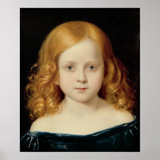Portret van de dochter van de kunstenaar poster (Voorkant)