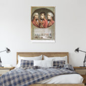 Portret van de drie consuls van de Republiek Canvas Afdruk (Insitu (Slaapkamer))