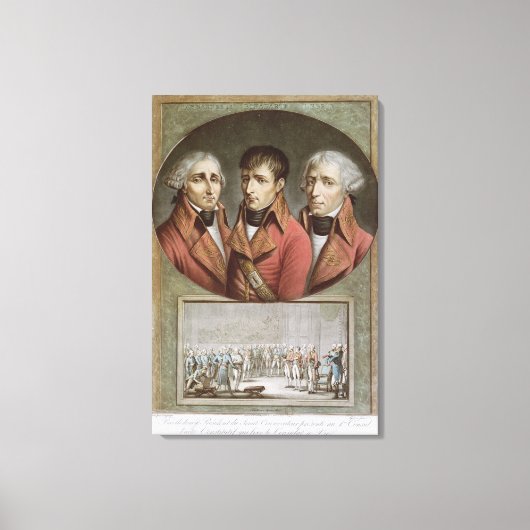 Portret van de drie consuls van de Republiek Canvas Afdruk (Voorkant)
