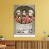 Portret van de drie consuls van de Republiek Canvas Afdruk (Insitu (Woonkamer))