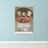 Portret van de drie consuls van de Republiek Canvas Afdruk (Insitu (Houten vloer))
