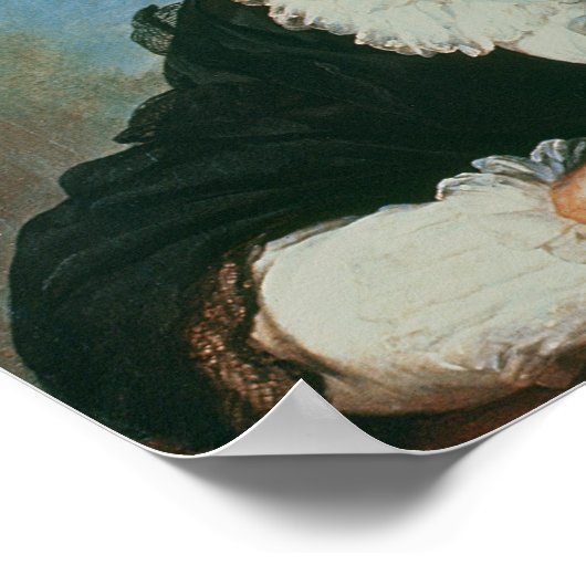 Portret van de Duchess van Polignac Poster (Hoek)