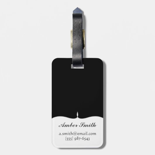 Portret van de Duitse Sheppard Bagagelabel (Achterkant verticaal)