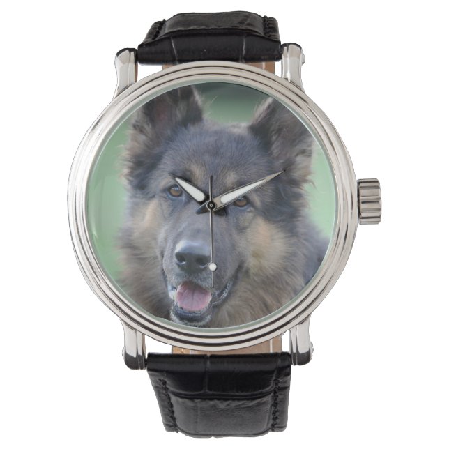 Portret van de Duitse Sheppard Horloge (Voorkant)