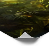 Portret van de Egyptische god Anubis | AI Art. Poster (Hoek)