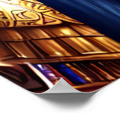 Portret van de Egyptische godin Hathor | AI Art P Poster (Hoek)