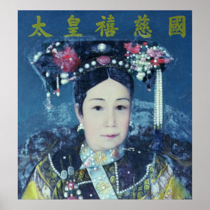 Portret van de Empress Dowager Cixi Poster