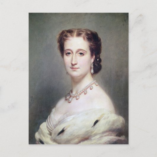 Portret van de Empress Eugenie Briefkaart (Voorkant)
