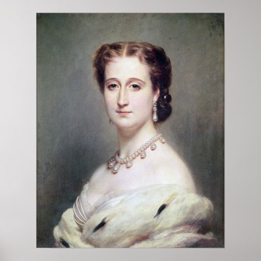 Portret van de Empress Eugenie Poster (Voorkant)