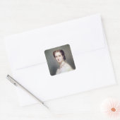 Portret van de Empress Eugenie Vierkante Sticker (Envelop)