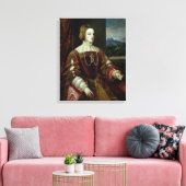 Portret van de Empress Isabella van Portugal Canvas Afdruk (Insitu (Woonkamer))
