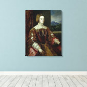 Portret van de Empress Isabella van Portugal Canvas Afdruk (Insitu (Houten vloer))