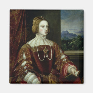 Portret van de Empress Isabella van Portugal Magneet