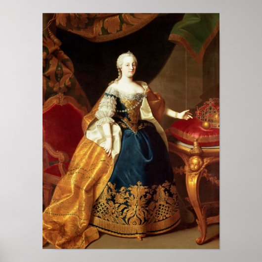 Portret van de Empress Maria Theresa Poster (Voorkant)