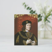 Portret van de Engelse koning Richard III Briefkaart (Staand voorkant)