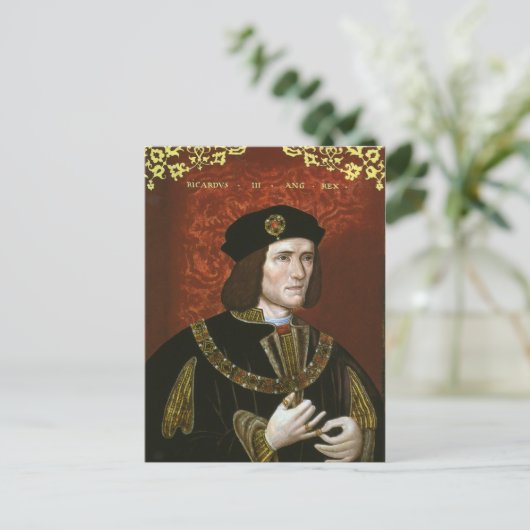 Portret van de Engelse koning Richard III Briefkaart (Staand voorkant)