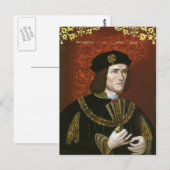 Portret van de Engelse koning Richard III Briefkaart (Voorkant / Achterkant)