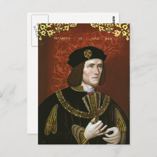 Portret van de Engelse koning Richard III Briefkaart (Voorkant / Achterkant)