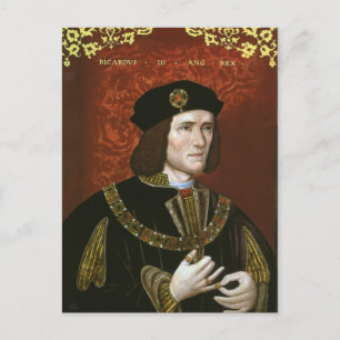 Portret van de Engelse koning Richard III Briefkaart