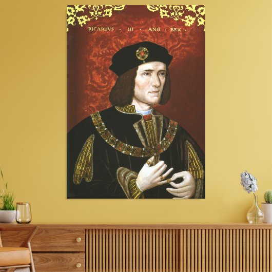 Portret van de Engelse koning Richard III Canvas Afdruk (Insitu (Woonkamer))