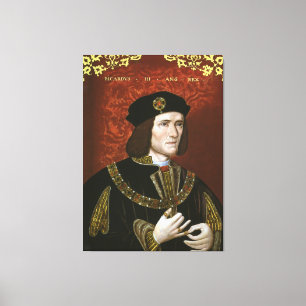 Portret van de Engelse koning Richard III Canvas Afdruk