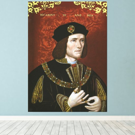 Portret van de Engelse koning Richard III Canvas Afdruk (Insitu (Houten vloer))