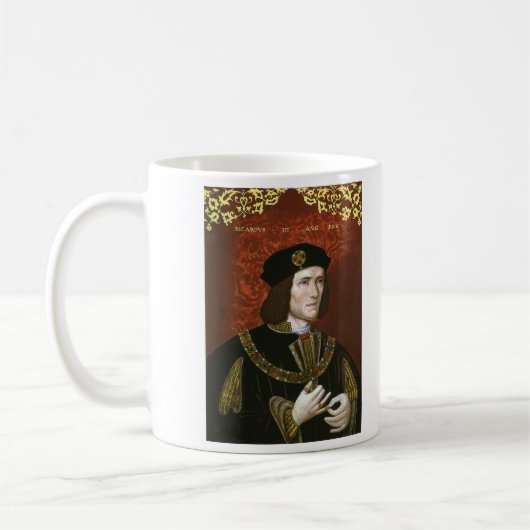 Portret van de Engelse koning Richard III Koffiemok (Links)