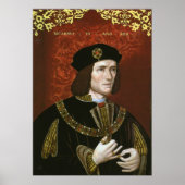 Portret van de Engelse koning Richard III Poster (Voorkant)