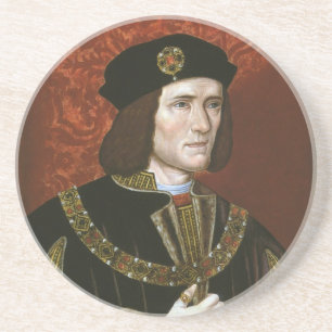 Portret van de Engelse koning Richard III Zandsteen Onderzetter