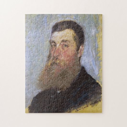 Portret van de Engelse schilder Bordighera Monet F Legpuzzel (Verticaal)