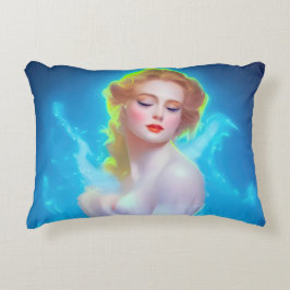 Portret van de etherische godin – surrealistische  accent kussen