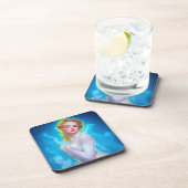 Portret van de etherische godin – surrealistische  bier onderzetter (Rechterzijde)