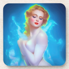 Portret van de etherische godin – surrealistische  bier onderzetter