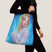Portret van de etherische godin – surrealistische  crossbody tas (Dichtbij)