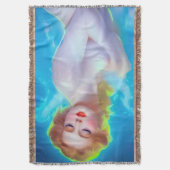 Portret van de etherische godin – surrealistische deken (Voorkant Verticaal)