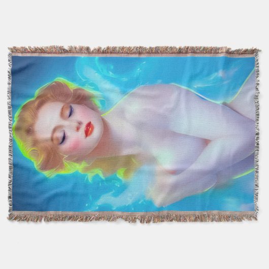 Portret van de etherische godin – surrealistische deken (Voorkant)