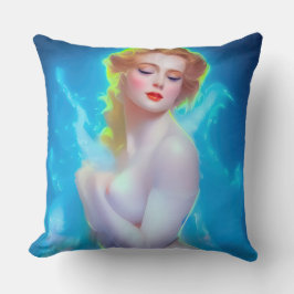 Portret van de etherische godin – surrealistische  kussen