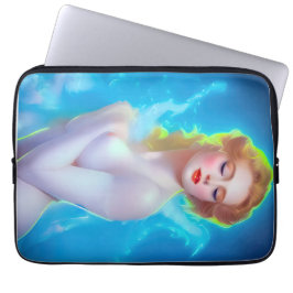 Portret van de etherische godin – surrealistische  laptop sleeve