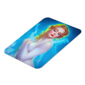 Portret van de etherische godin – surrealistische magneet (Linkerzijde)