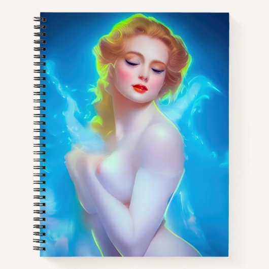 Portret van de etherische godin – surrealistische  notitieboek (Voorkant)