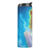 Portret van de etherische godin – surrealistische thermosbeker (Gedraaid links)